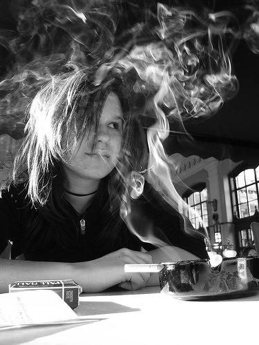 smoking teenager flickr image