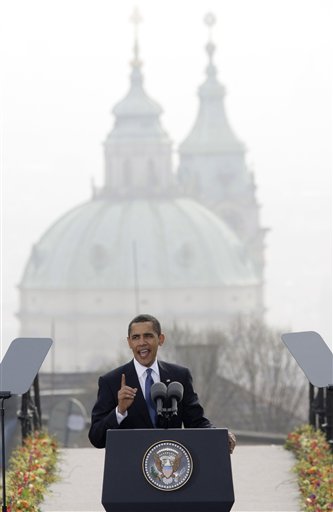 Obama in Prague google image