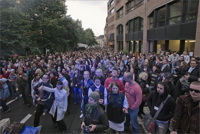 Brussels EU street party