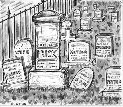 funeral google cartoon image