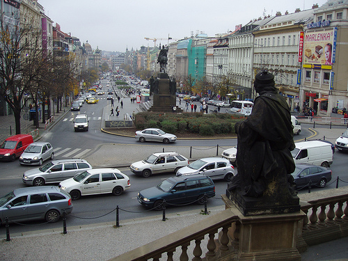 Downtown Prague highway /www.flickr.com image
