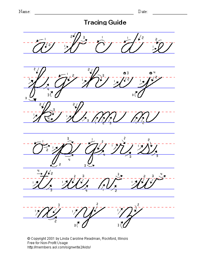 tattoo cursive alphabet