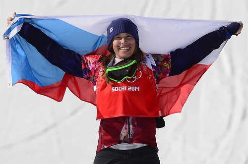 Eva Samkova won a golden medal for snowboarding